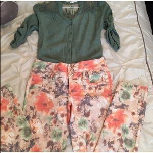 Pantalon de flores